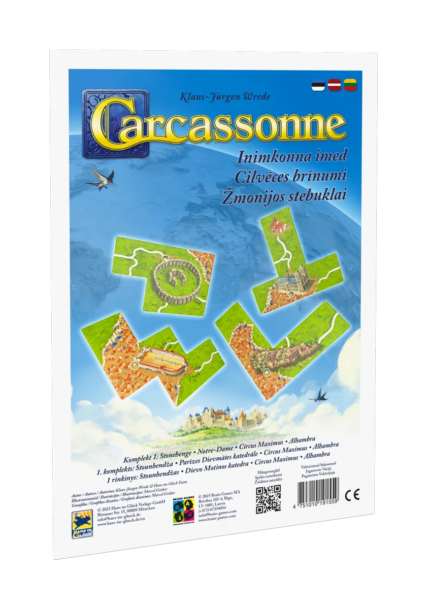 Carcassonne Inimkonna imed Ⅰ-w001 WHSX Board / Card Games-Brain Games OÜ