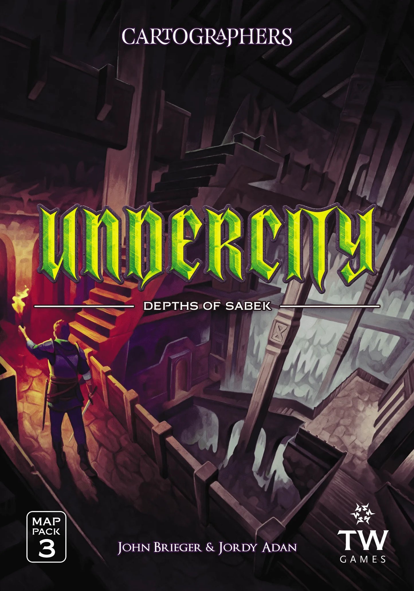 Cartographers Map Pack 3: Undercity - Depths of Sabek-Strateegiamängud-Brain Games OÜ