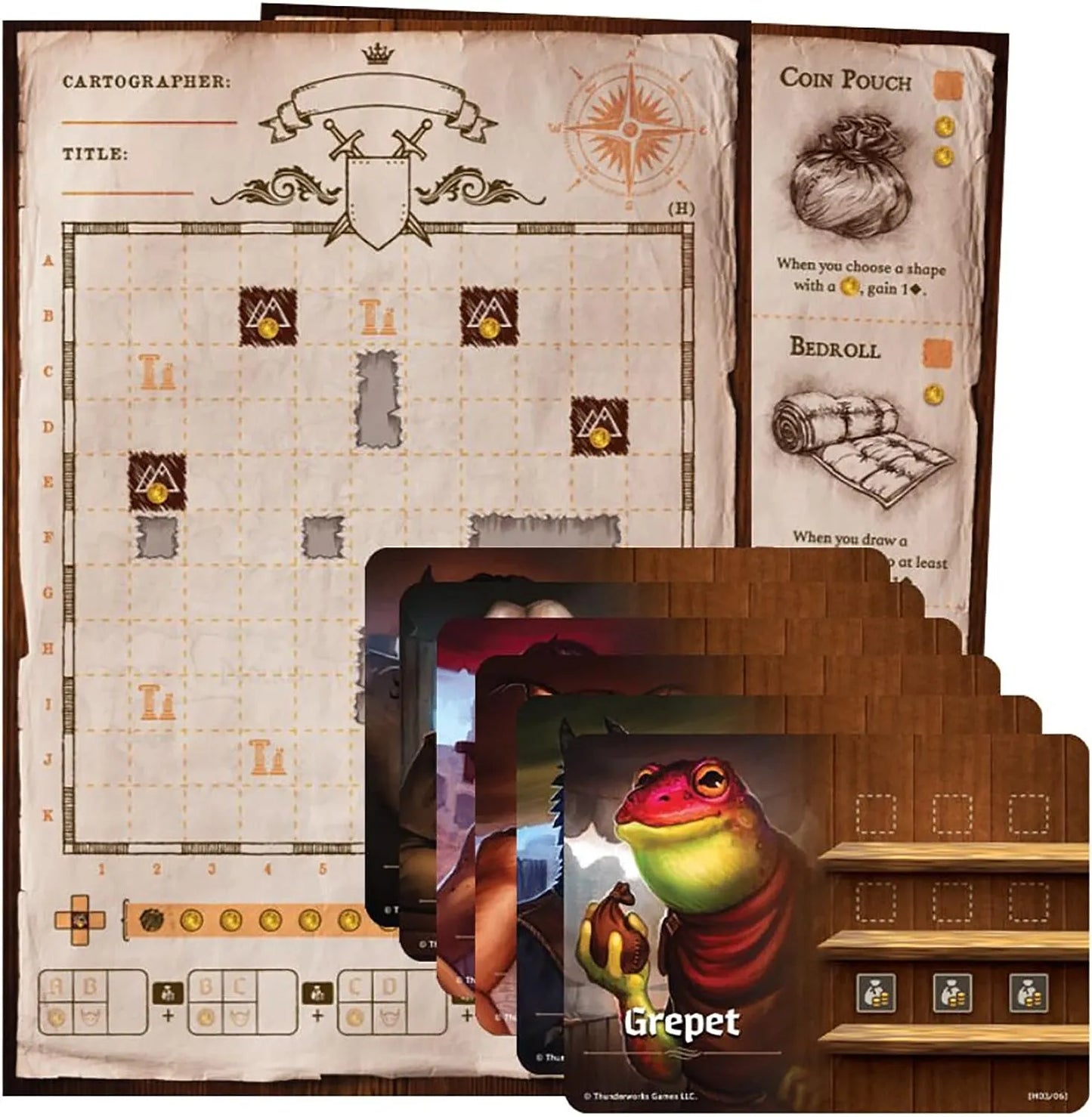 Cartographers Map Pack 6: Hornhelm - Wasteland Market-001 Board / Card Games-Brain Games OÜ