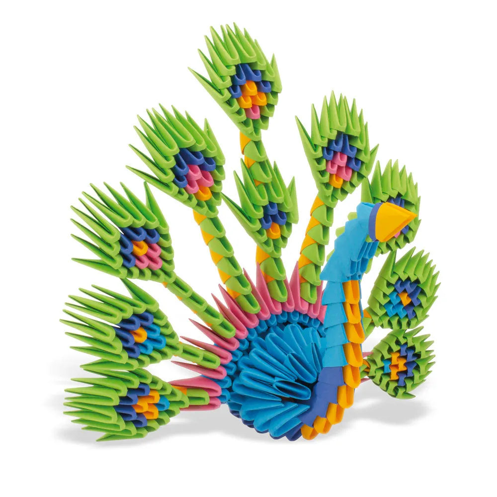 Creagami "Peacock" origami komplekt (suur)-w111 WHS Creativity & Brain Teasers-Brain Games OÜ