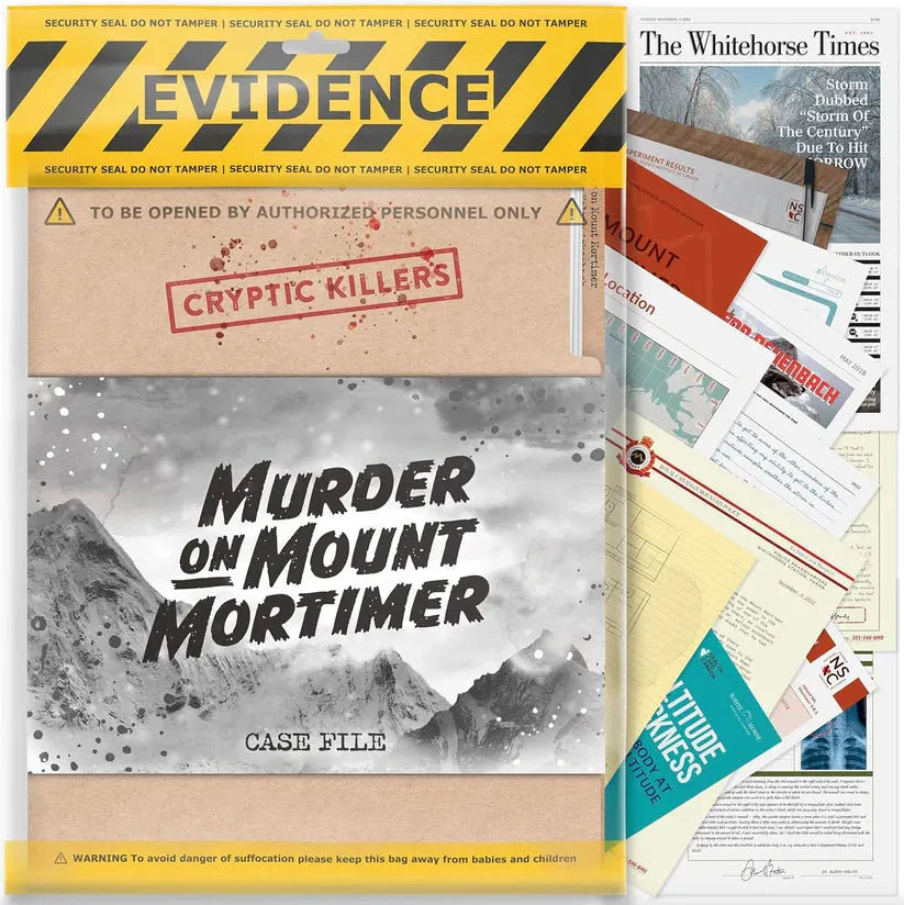Cryptic Killers: Murder on Mount Mortimer-101 Board / Card Games-Brain Games OÜ