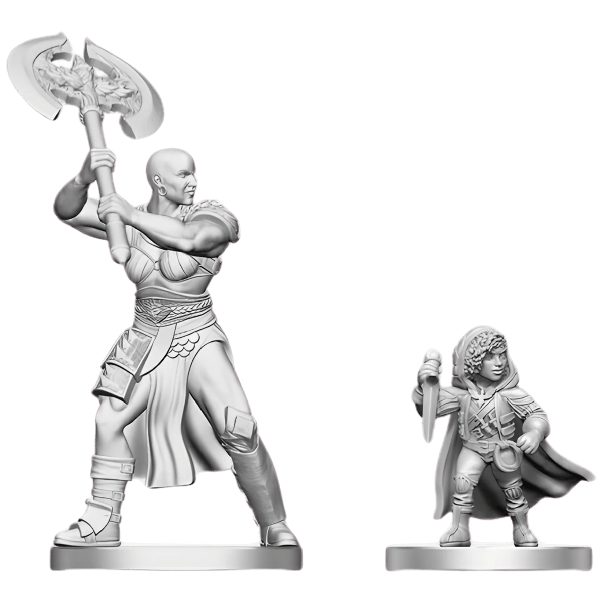 D&D Nolzur's Marvelous Miniatures: Goliath Barbarian & Halfling Rogue