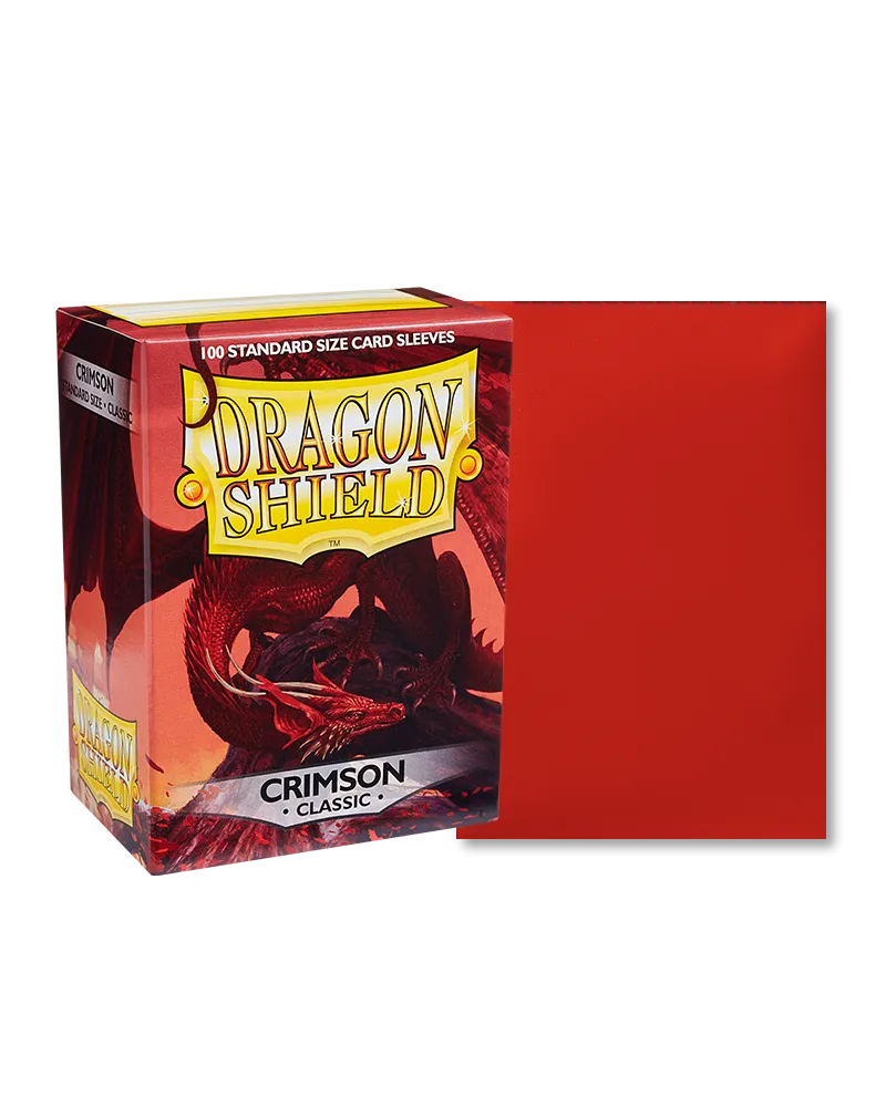 Dragon Shield Sleeves - Crimson-004 Accessories-Brain Games OÜ