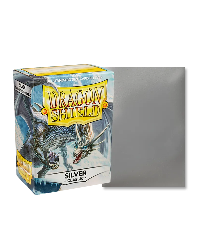 Dragon Shield sleeves - Silver-004 Accessories-Brain Games OÜ