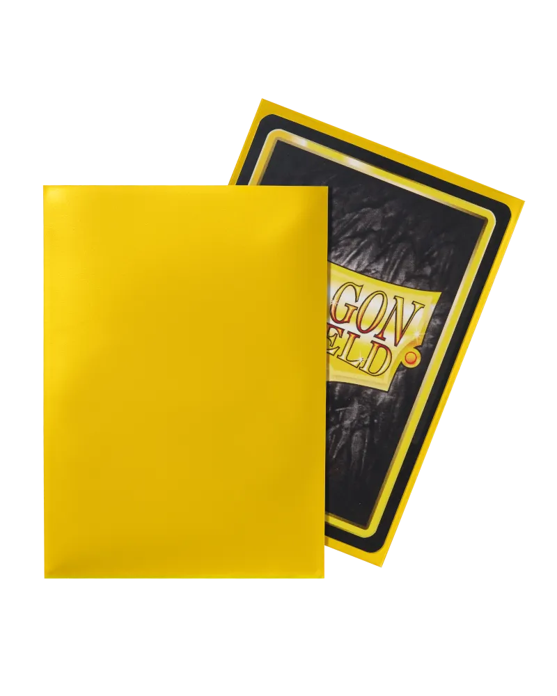 Dragon Shield sleeves - Yellow-004 Accessories-Brain Games OÜ