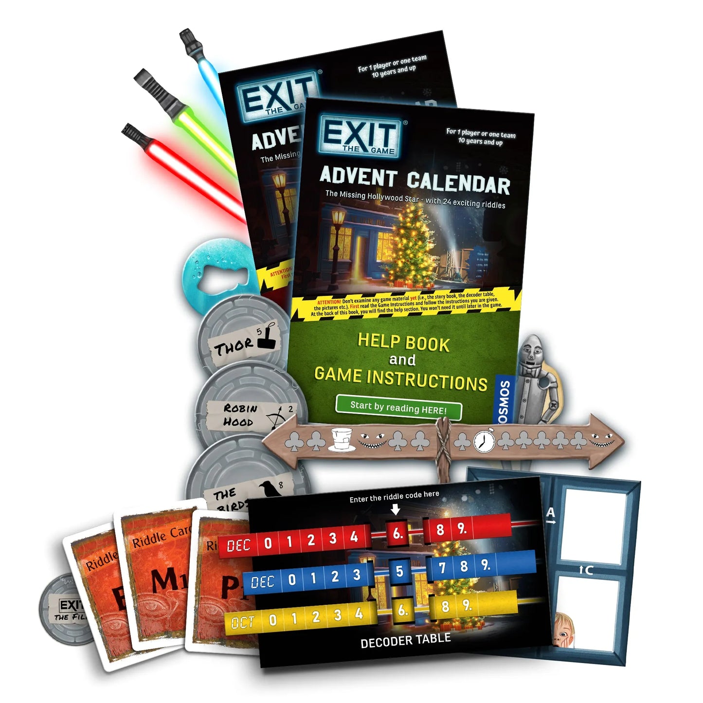 EXIT: Advent Calendar - The Missing Hollywood Star-w001 WHSX Board / Card Games-Brain Games OÜ