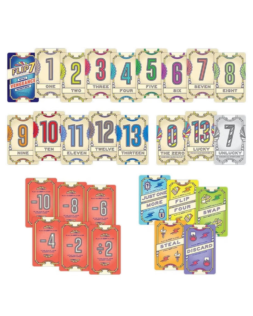 Flip 7: With a Vengeance-101 Board / Card Games-Brain Games OÜ