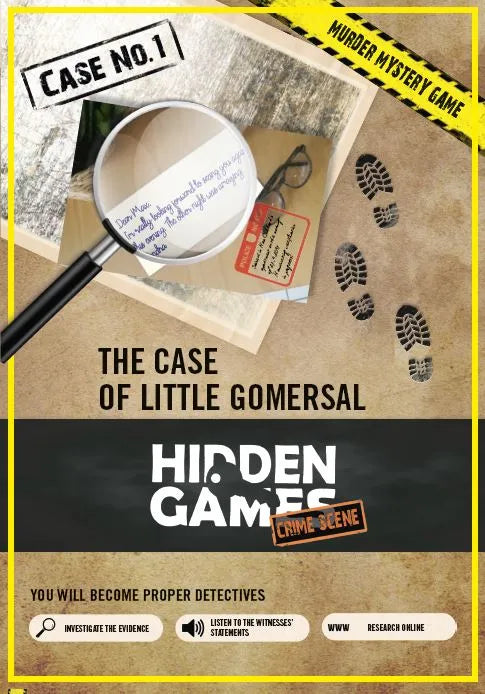 Hidden Games Crime Scene - Case No. 1 - The Case of Little Gomersal-001 Board / Card Games-Brain Games OÜ