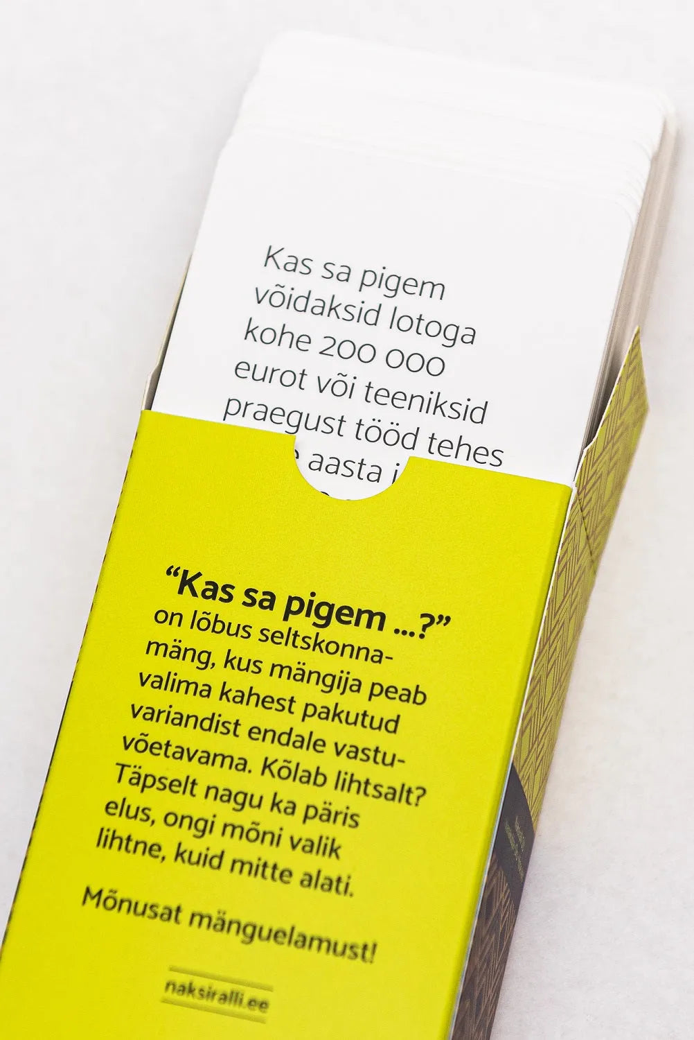 Kas sa pigem ...?-Seltskonnamängud-Brain Games OÜ