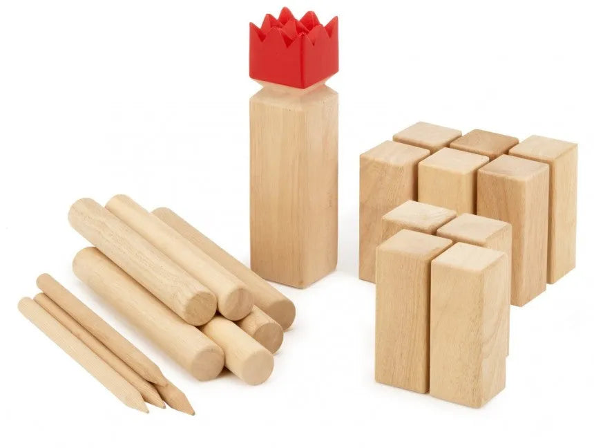 Õuemäng: Kubb Original, punase kuningaga-107 Outdoor Games-Brain Games OÜ