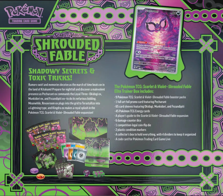 Pokemon: Scarlet & Violet - Shrouded Fable Elite Trainer Box-101 Board / Card Games-Brain Games OÜ