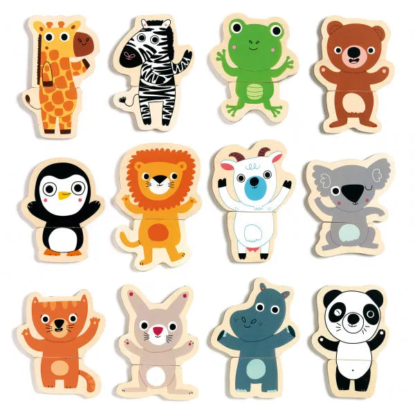 Puidust magnetid "Coucou jungle"-011 Creativity & Brain Teasers-Brain Games OÜ
