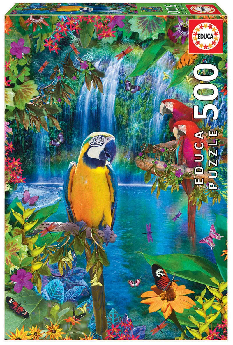 Pusle "Bird Tropical Land" 500 tk-w008 WHSX Jigsaw Puzzles-Brain Games OÜ