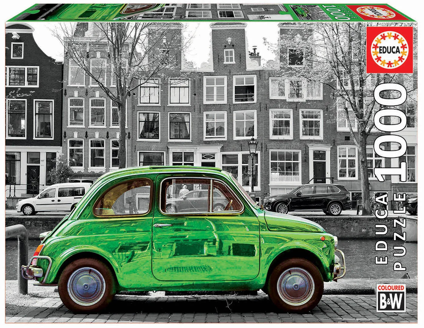 Pusle "Car in Amsterdam" 1000 tk-w008 WHSX Jigsaw Puzzles-Brain Games OÜ