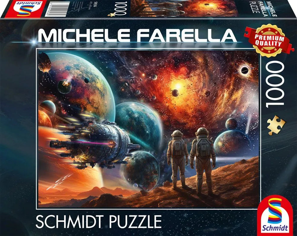 Pusle "Cosmic colours: a journey into space" 1000 tk-w008 WHSX Jigsaw Puzzles-Brain Games OÜ