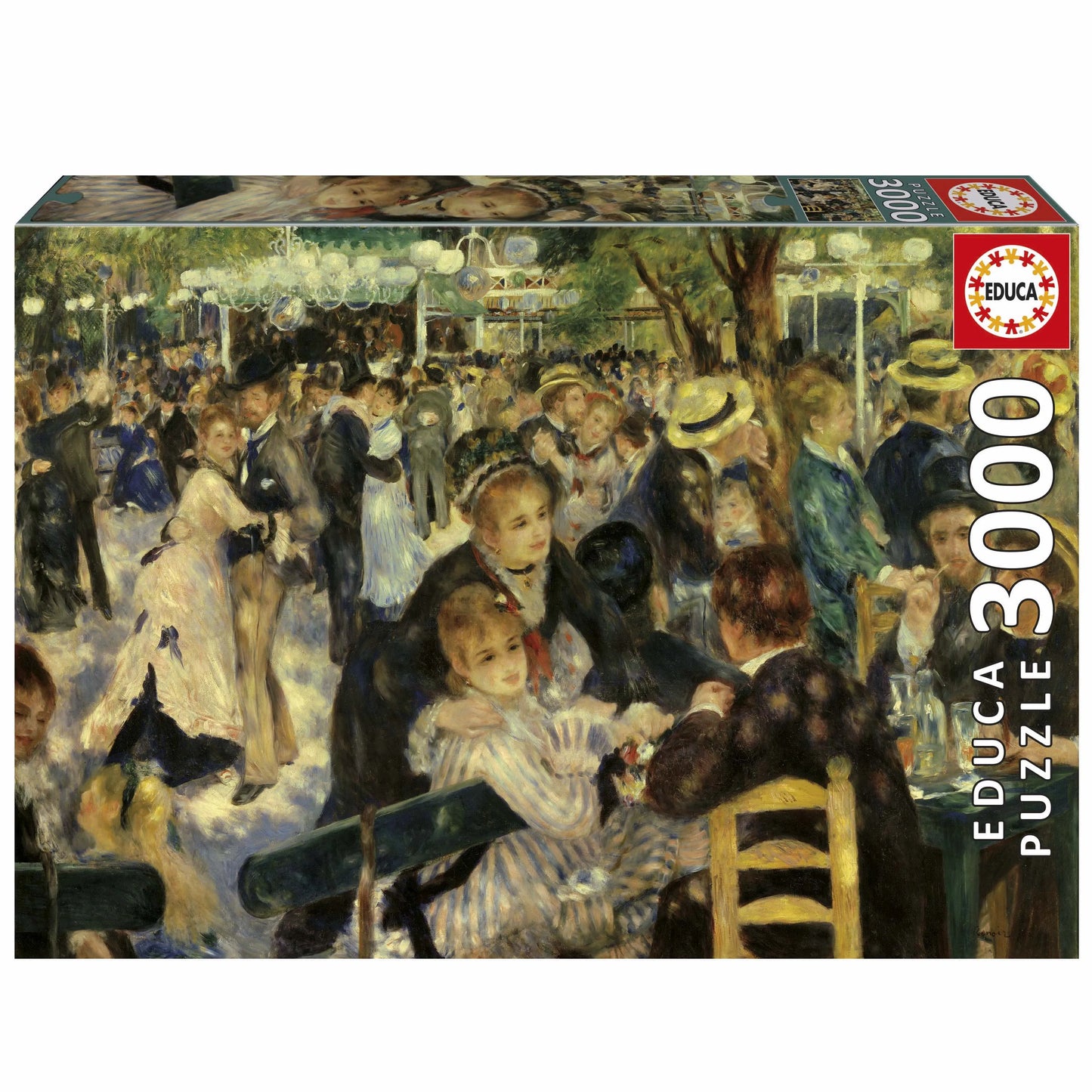 Pusle "Dance at Le Moulin de la Galette, Pierre-Auguste Renoir" 3000 tk-w008 WHSX Jigsaw Puzzles-Brain Games OÜ