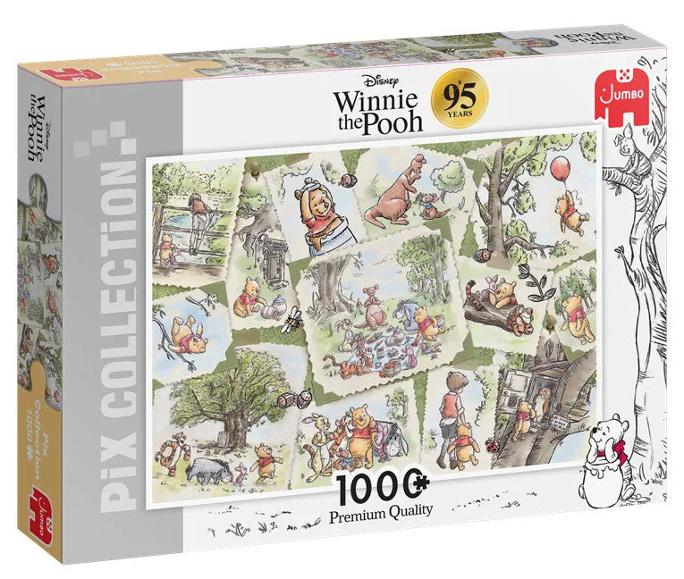 Pusle "Disney Winnie the Pooh 95th Anniversary" 1000 tk-108 Jigsaw Puzzles-Brain Games OÜ