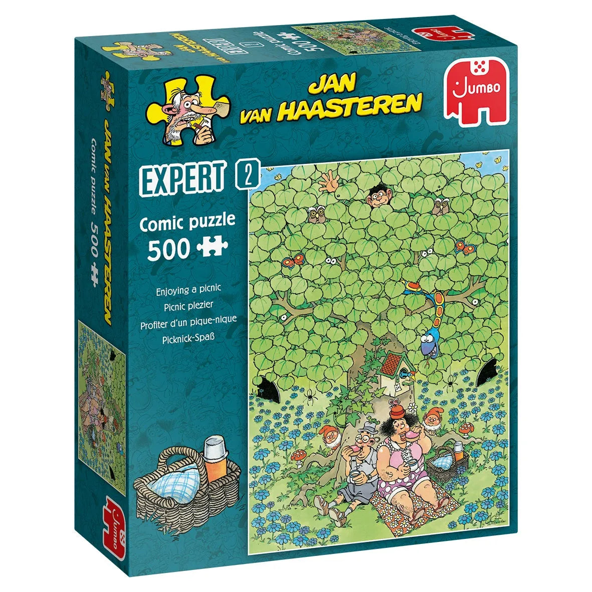 Pusle "Enjoying a picnic" 500 tk-108 Jigsaw Puzzles-Brain Games OÜ