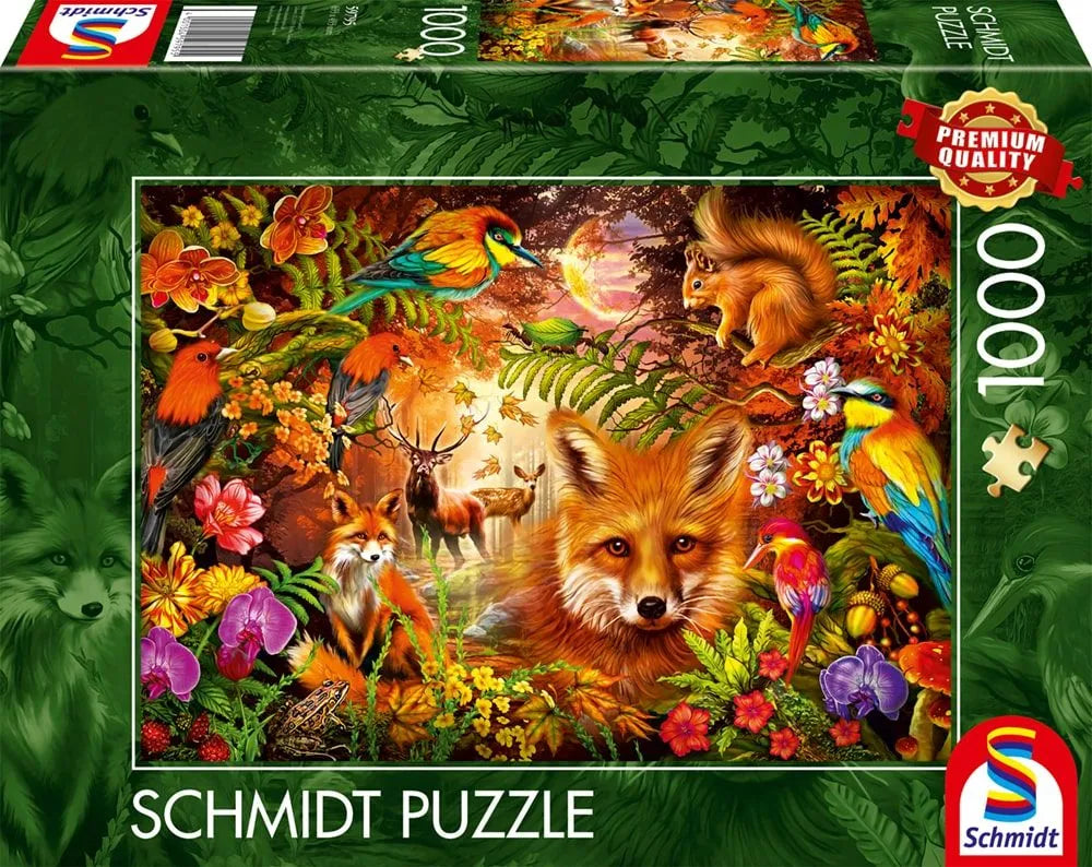 Pusle "Flowers, fur and feathers" 1000 tk-w008 WHSX Jigsaw Puzzles-Brain Games OÜ