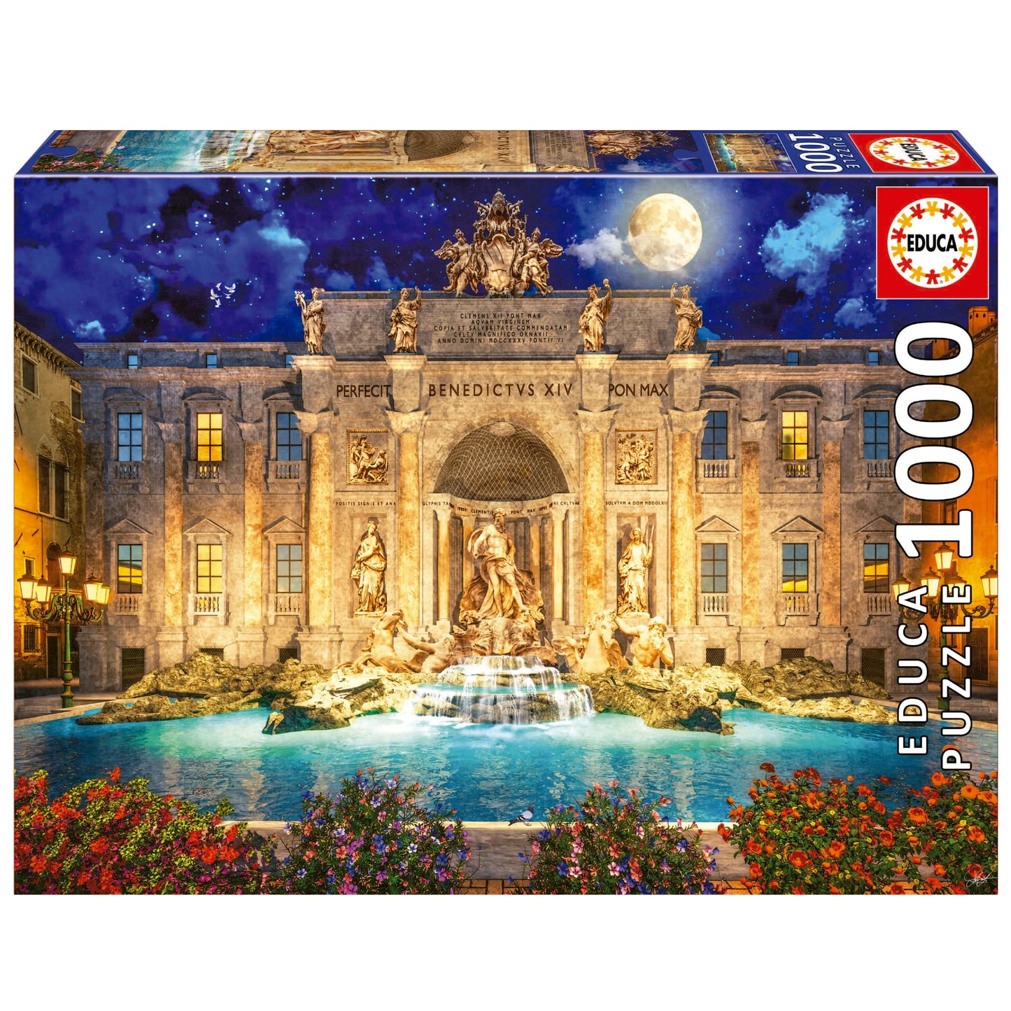 Pusle "Fontana di Trevi, Rome" 1000 tk-w008 WHSX Jigsaw Puzzles-Brain Games OÜ