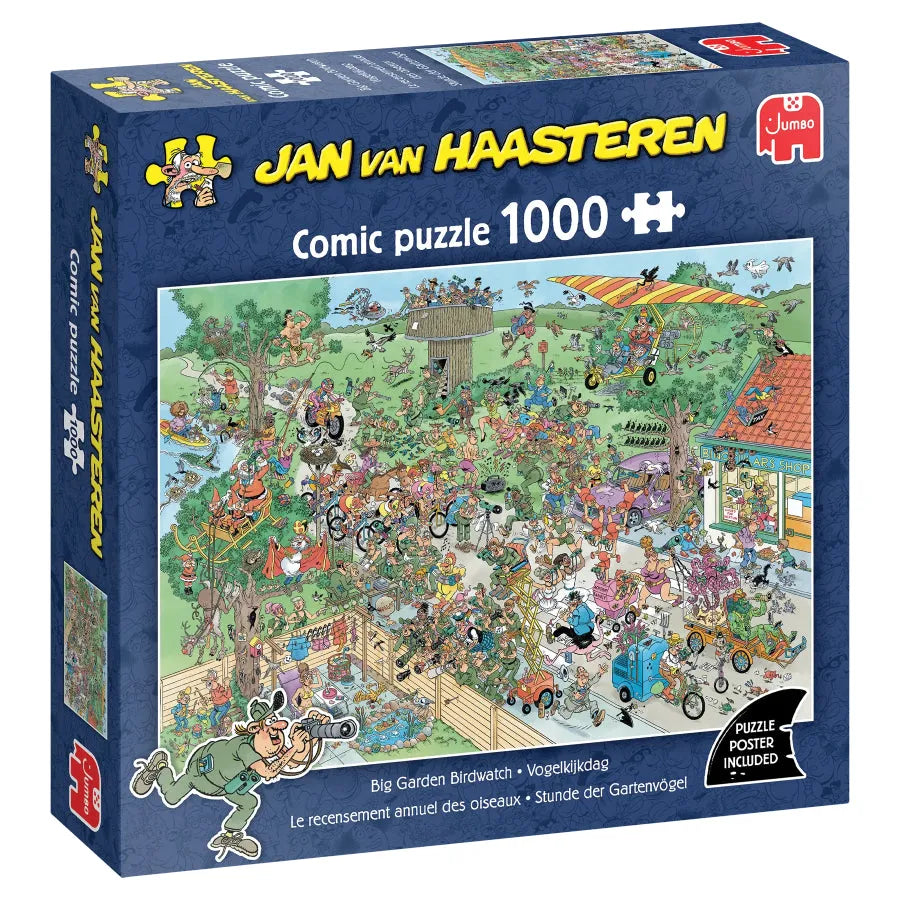 Pusle "Jan van Haasteren - Big Garden Birdwatch" 1000 tk-108 Jigsaw Puzzles-Brain Games OÜ