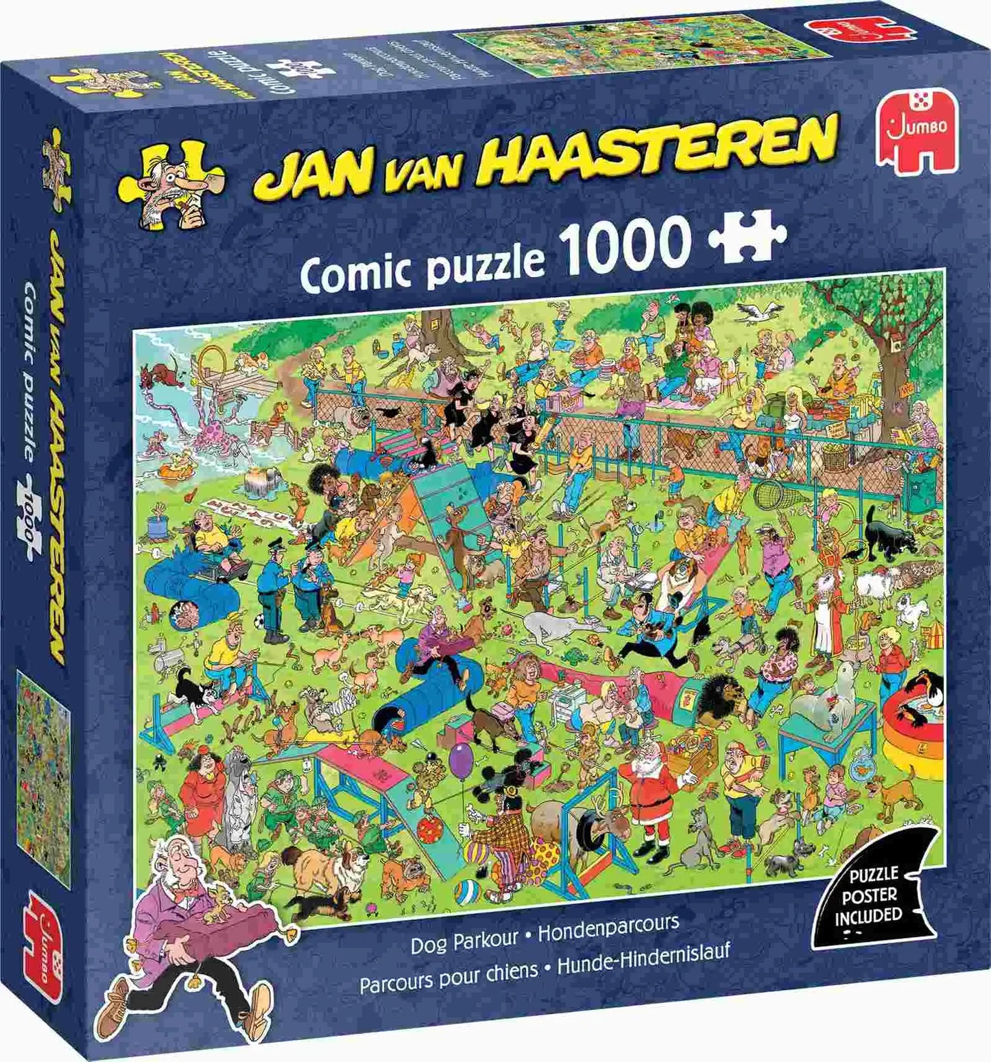 Pusle "Jan van Haasteren - Dog Parkour" 1000 tk-108 Jigsaw Puzzles-Brain Games OÜ