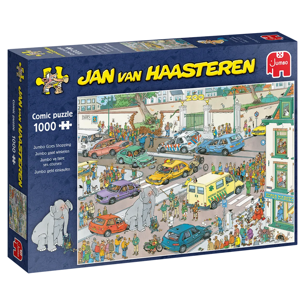Pusle "Jumbo Goes Shopping" 1000 tk-108 Jigsaw Puzzles-Brain Games OÜ