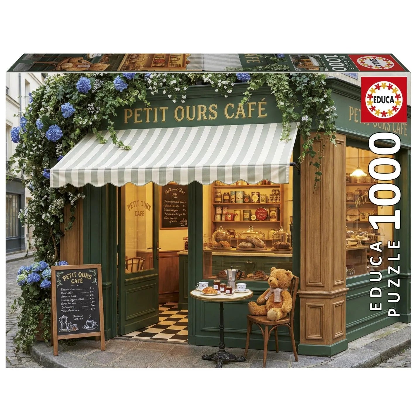 Pusle "Little Bear Café" 1000 tk-W008 - Jigsaw Puzzles-Brain Games OÜ