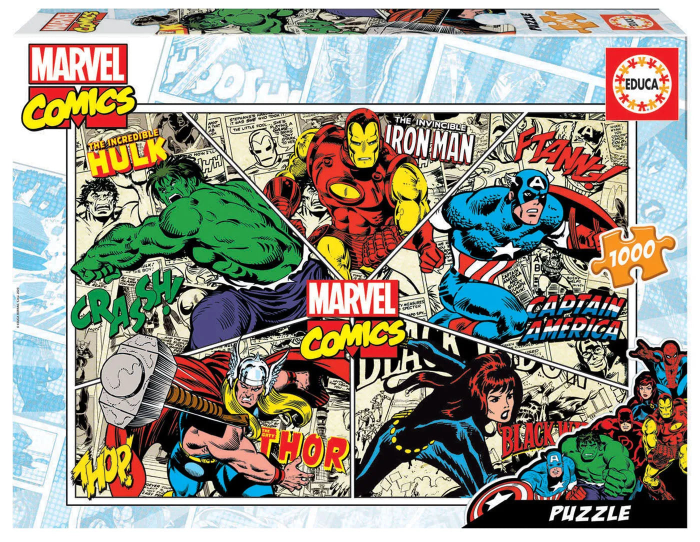 Pusle "Marvel Comics" 1000 tk-w008 WHSX Jigsaw Puzzles-Brain Games OÜ
