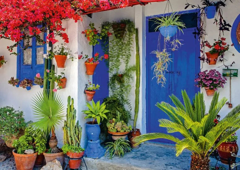 Pusle "Mediterranean Door" 1000 tk-w008 WHSX Jigsaw Puzzles-Brain Games OÜ