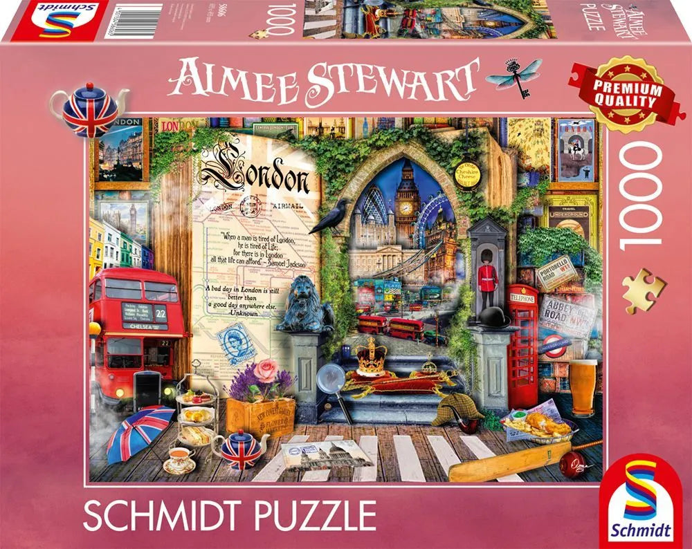 Pusle "Memories of London" 1000 tk-w008 WHSX Jigsaw Puzzles-Brain Games OÜ