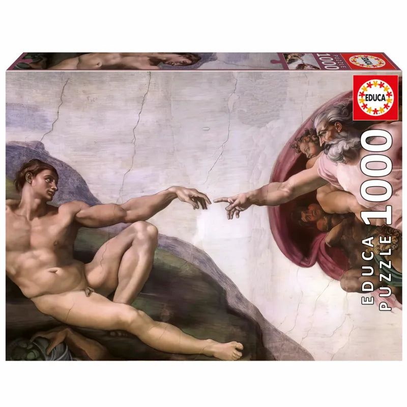 Pusle "Michelangelo, The Creation of Adam" 1000 tk-w008 WHSX Jigsaw Puzzles-Brain Games OÜ
