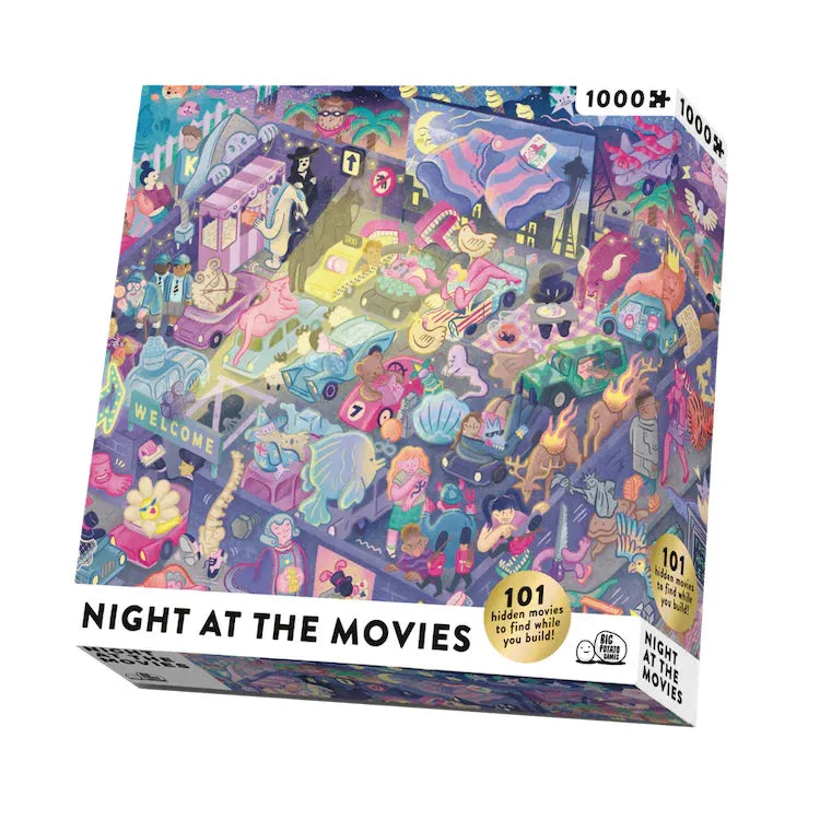 Pusle "Night at the Movies" 1000 tk-101 Board / Card Games-Brain Games OÜ