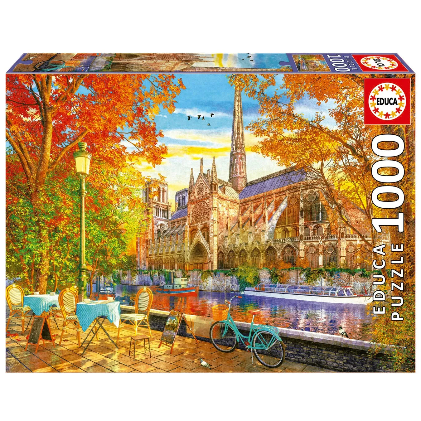 Pusle "Notre Dame In Autumn" 1000 tk-w008 WHSX Jigsaw Puzzles-Brain Games OÜ