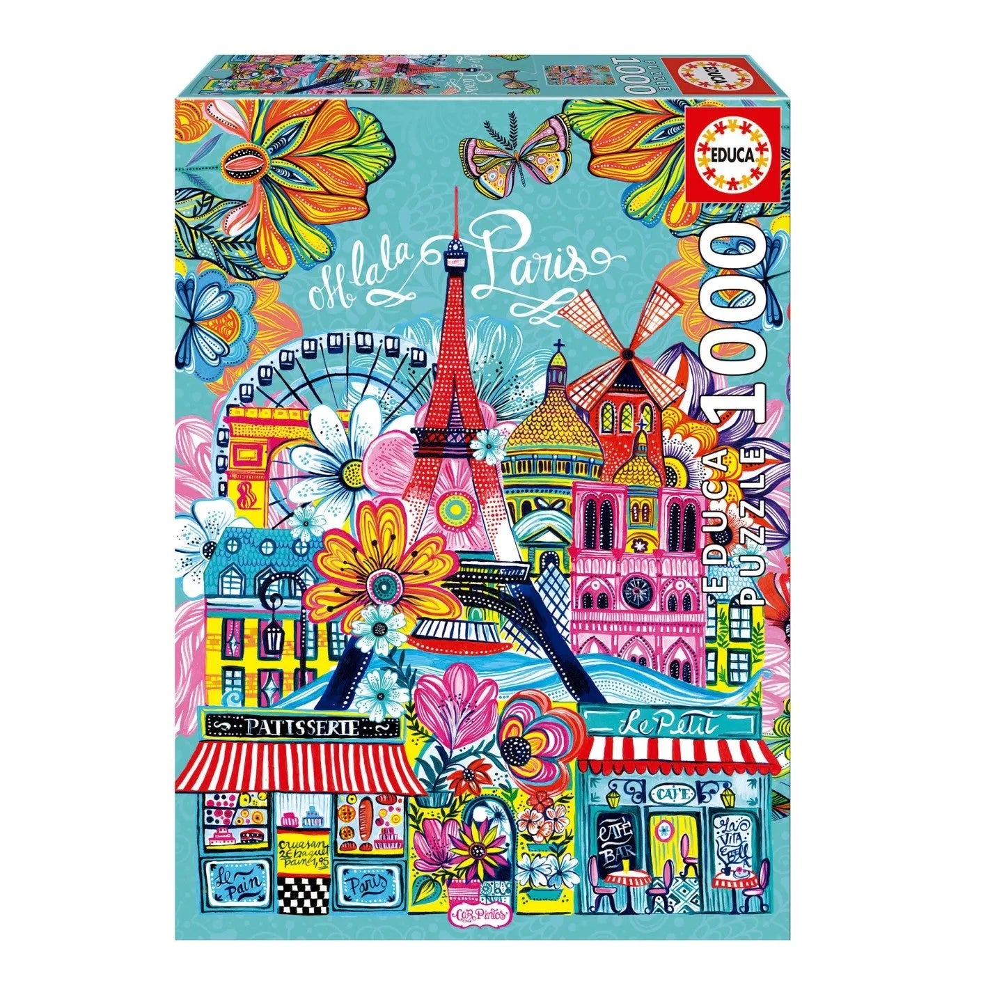 Pusle "Paris by Car Pintos" 1000 tk-W008 - Jigsaw Puzzles-Brain Games OÜ