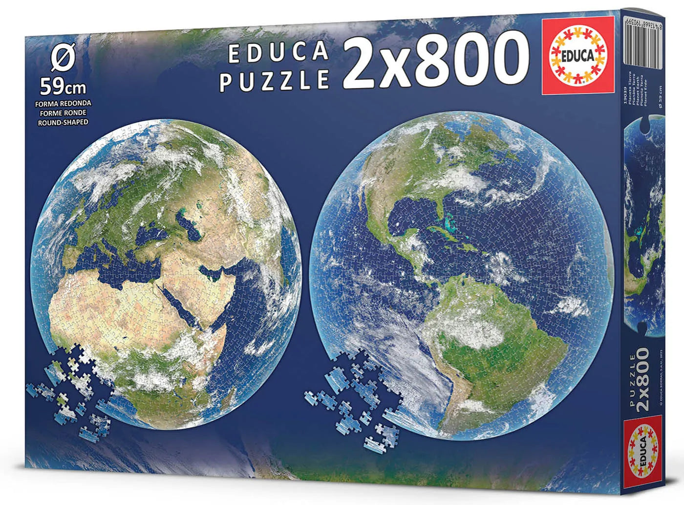 Pusle ''Planet Earth Round'' 2 x 800 tk-w008 WHSX Jigsaw Puzzles-Brain Games OÜ