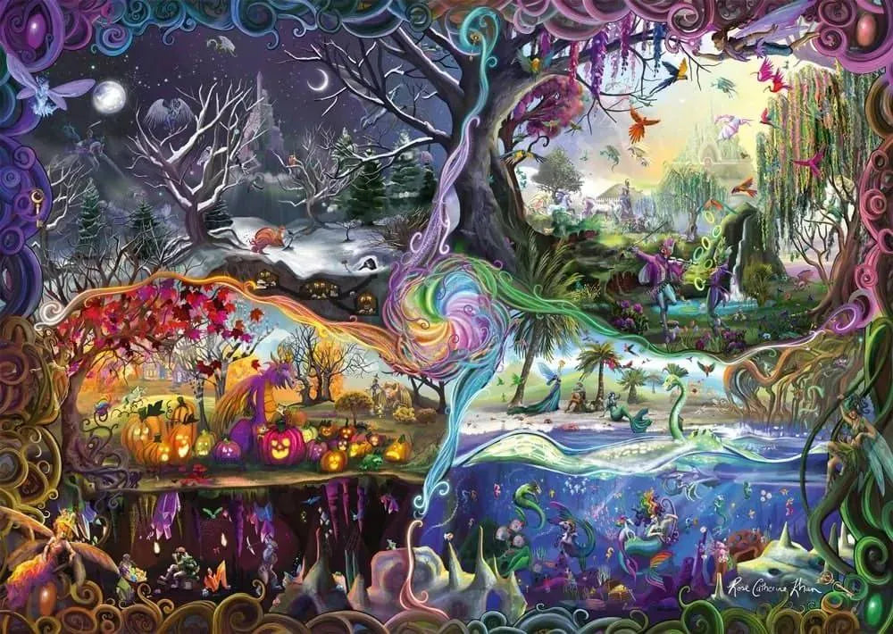 Pusle "Portal of the Four Realms" 1000 tk-w008 WHSX Jigsaw Puzzles-Brain Games OÜ