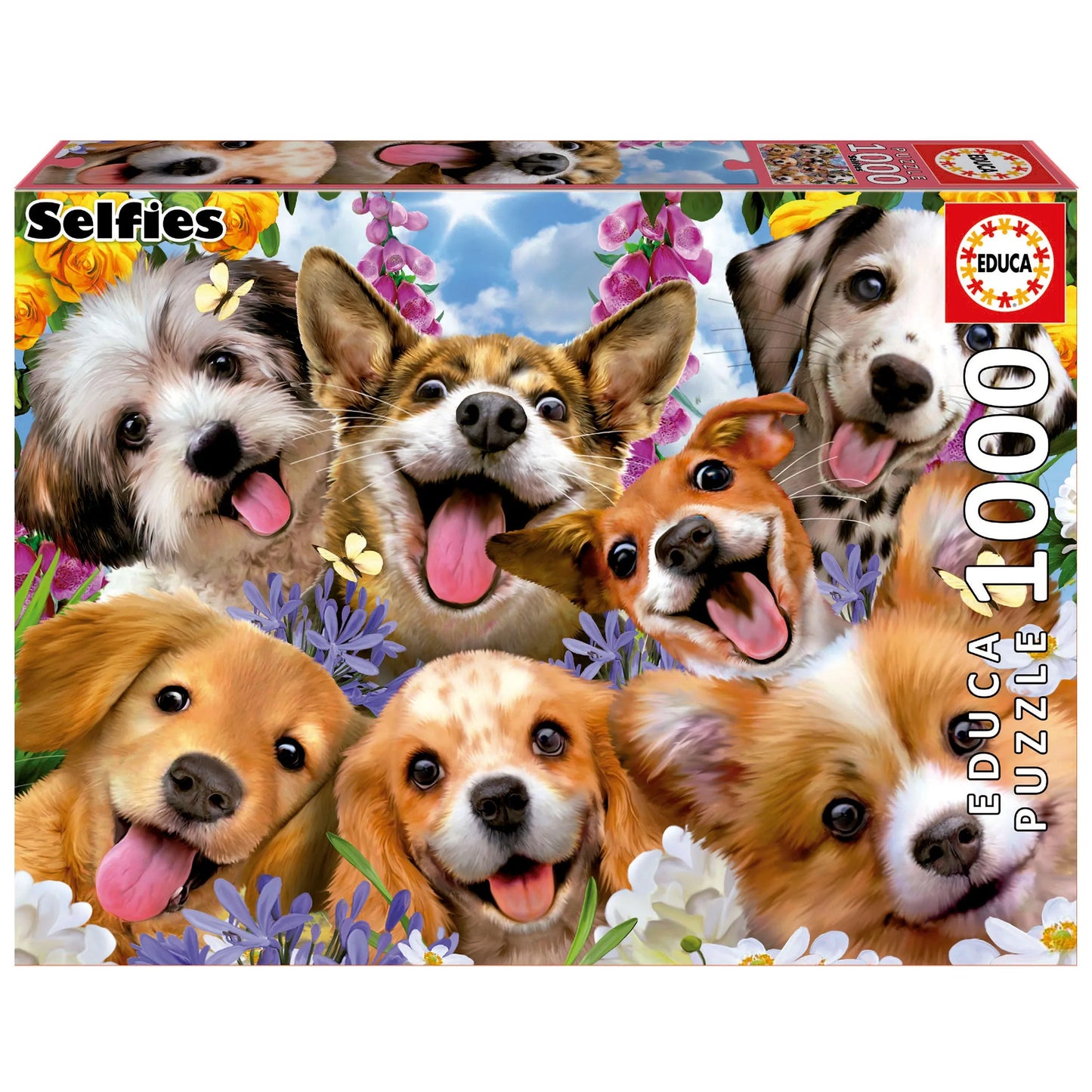 Pusle "Puppies Selfie, Howard Robinson" 1000 tk-w008 WHSX Jigsaw Puzzles-Brain Games OÜ