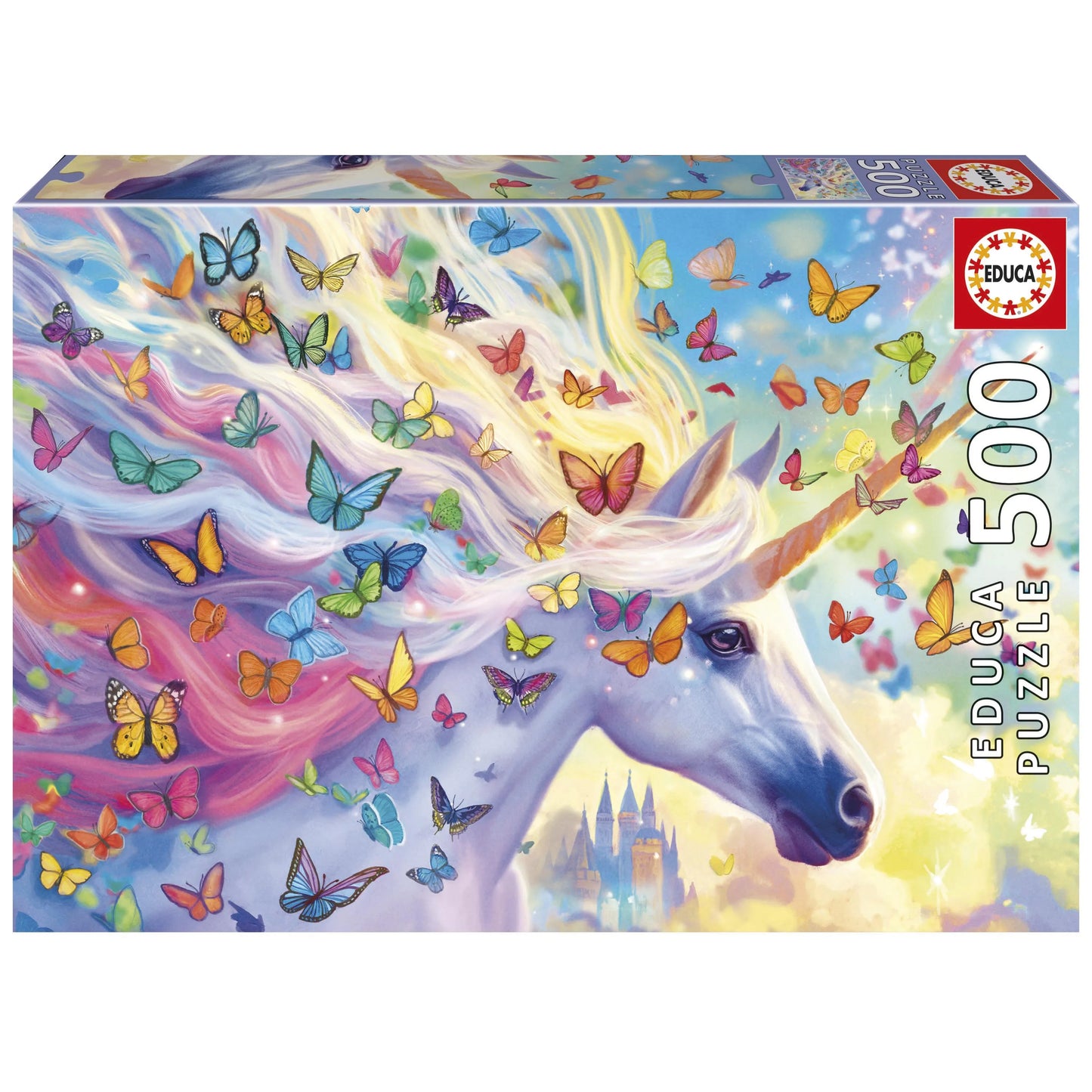 Pusle "Rainbow unicorn" 500 tk-w008 WHSX Jigsaw Puzzles-Brain Games OÜ