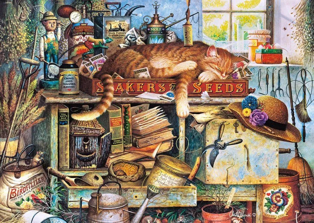 Pusle "Remington the horticulturist" 1000 tk-w008 WHSX Jigsaw Puzzles-Brain Games OÜ