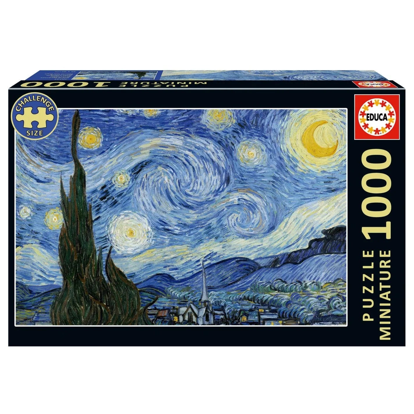 Pusle "Starry Night ,Miniature" 1000 tk-w008 WHSX Jigsaw Puzzles-Brain Games OÜ