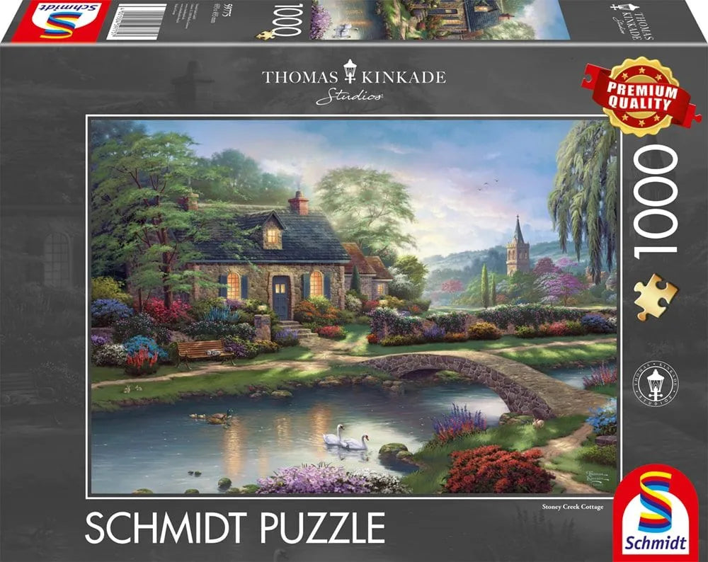 Pusle "Stoney Creek Cottage" 1000 tk-w008 WHSX Jigsaw Puzzles-Brain Games OÜ
