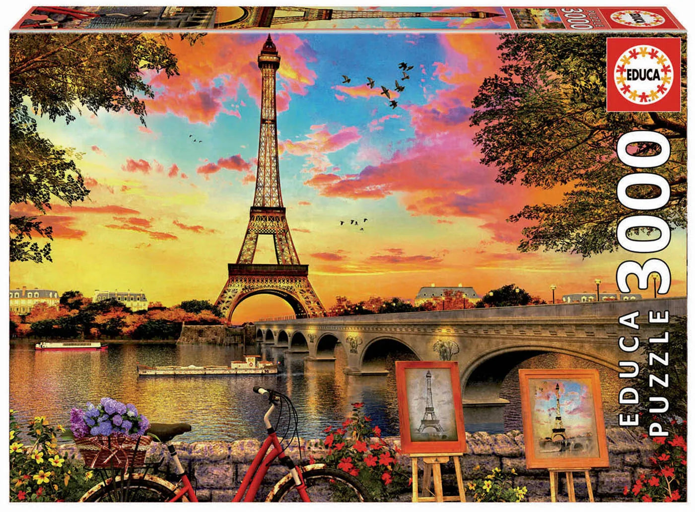 Pusle "Sunset in Paris" 3000 tk-w008 WHSX Jigsaw Puzzles-Brain Games OÜ
