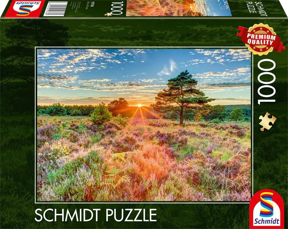 Pusle "Sunset on the heath" 1000 tk-w008 WHSX Jigsaw Puzzles-Brain Games OÜ