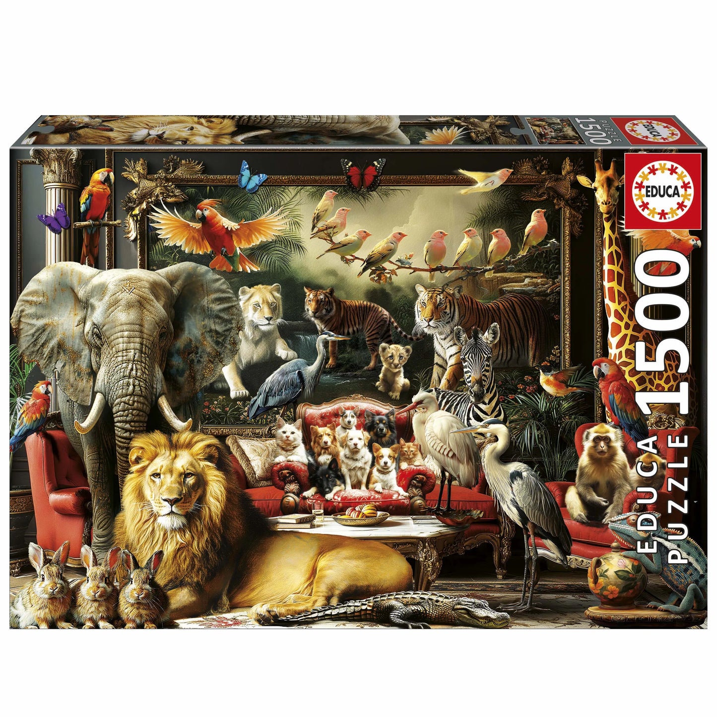 Pusle "The animal mansion" 1500 tk-w008 WHSX Jigsaw Puzzles-Brain Games OÜ