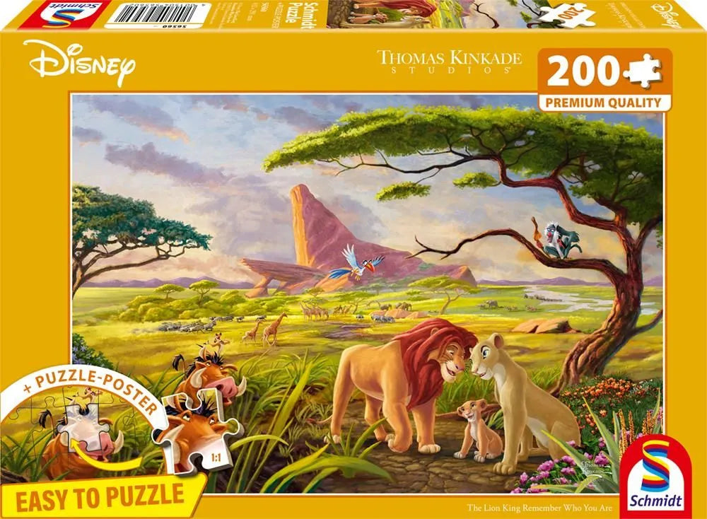 Pusle "The Lion King Remember Who You Are" 200 tk-w008 WHSX Jigsaw Puzzles-Brain Games OÜ