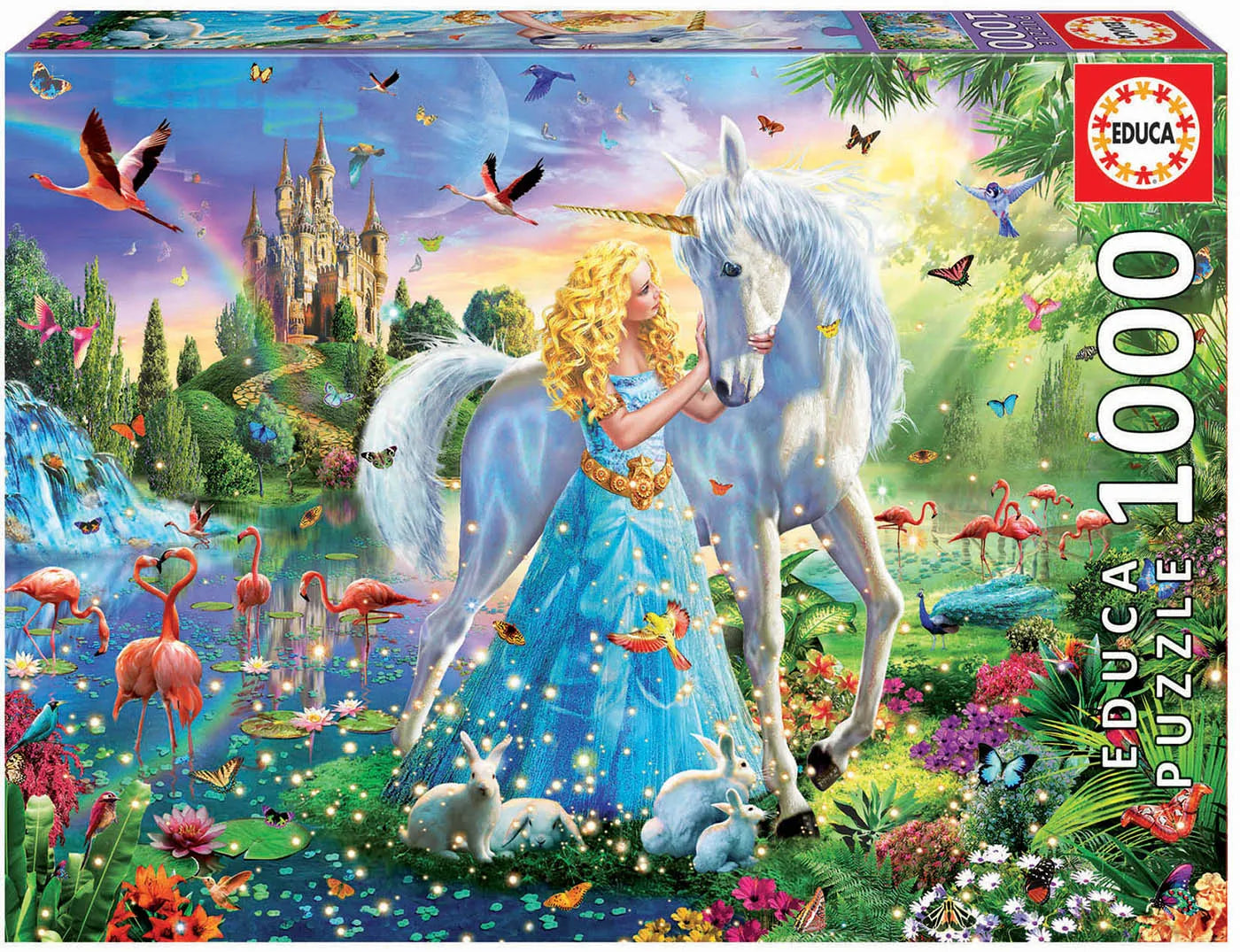 Pusle "The princess and the unicorn" 1000 tk-w008 WHSX Jigsaw Puzzles-Brain Games OÜ