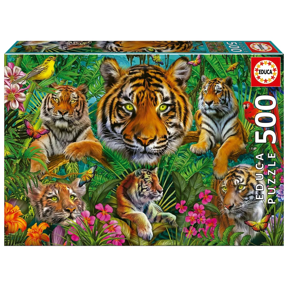 Pusle "Tiger jungle" 500 tk-w008 WHSX Jigsaw Puzzles-Brain Games OÜ