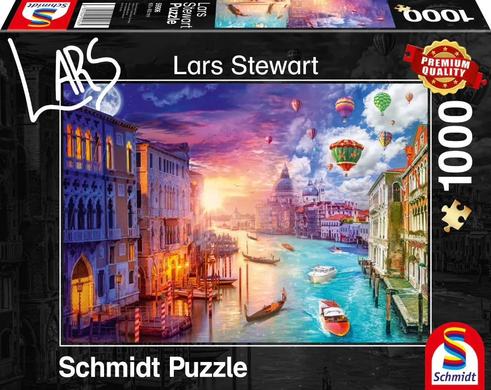 Pusle "Venice, Night and Day" 1000 tk-w008 WHSX Jigsaw Puzzles-Brain Games OÜ