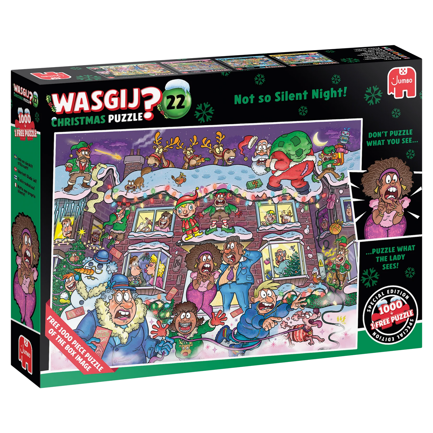 Pusle "Wasgij Christmas 22 - Not so Silent Night!" 2x 1000 tk